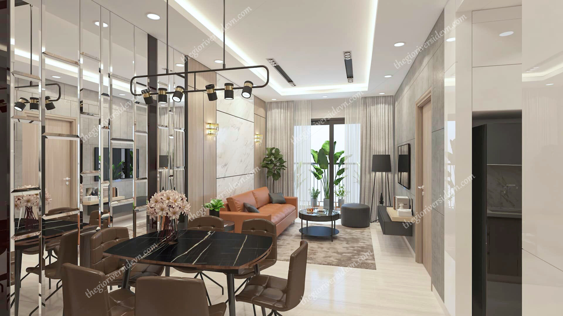 Bàn ăn đẹp Mắt ở Căn Hộ Symlife Bình Dương