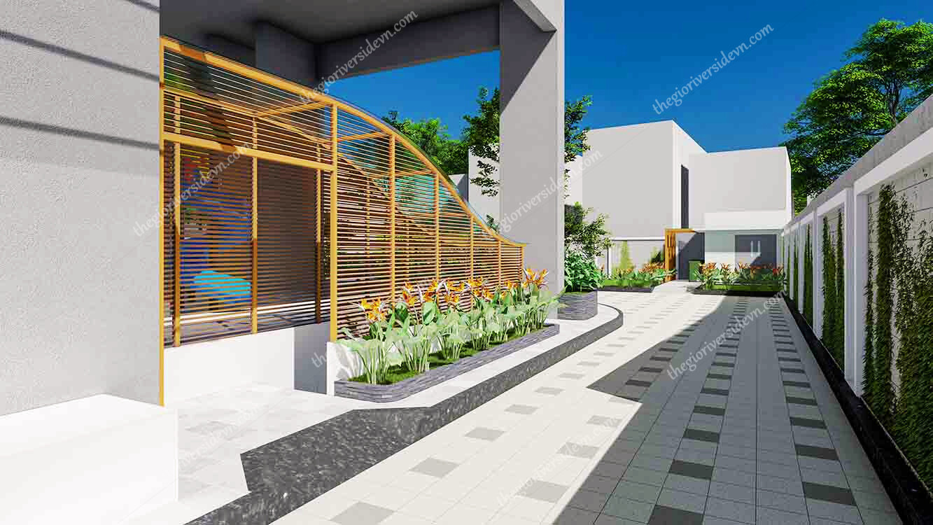 Con đường Dạo Bộ ở Phú Định Riverside