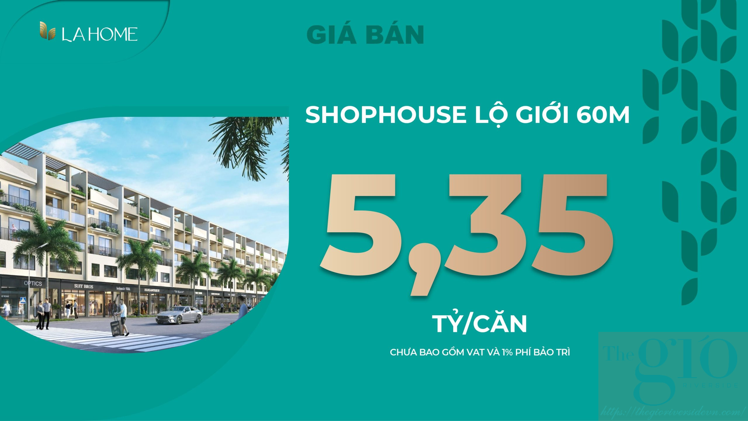 Giá Bán Của Shophouse La Home Long An Lộ Giới 60m Gây Bất Ngờ