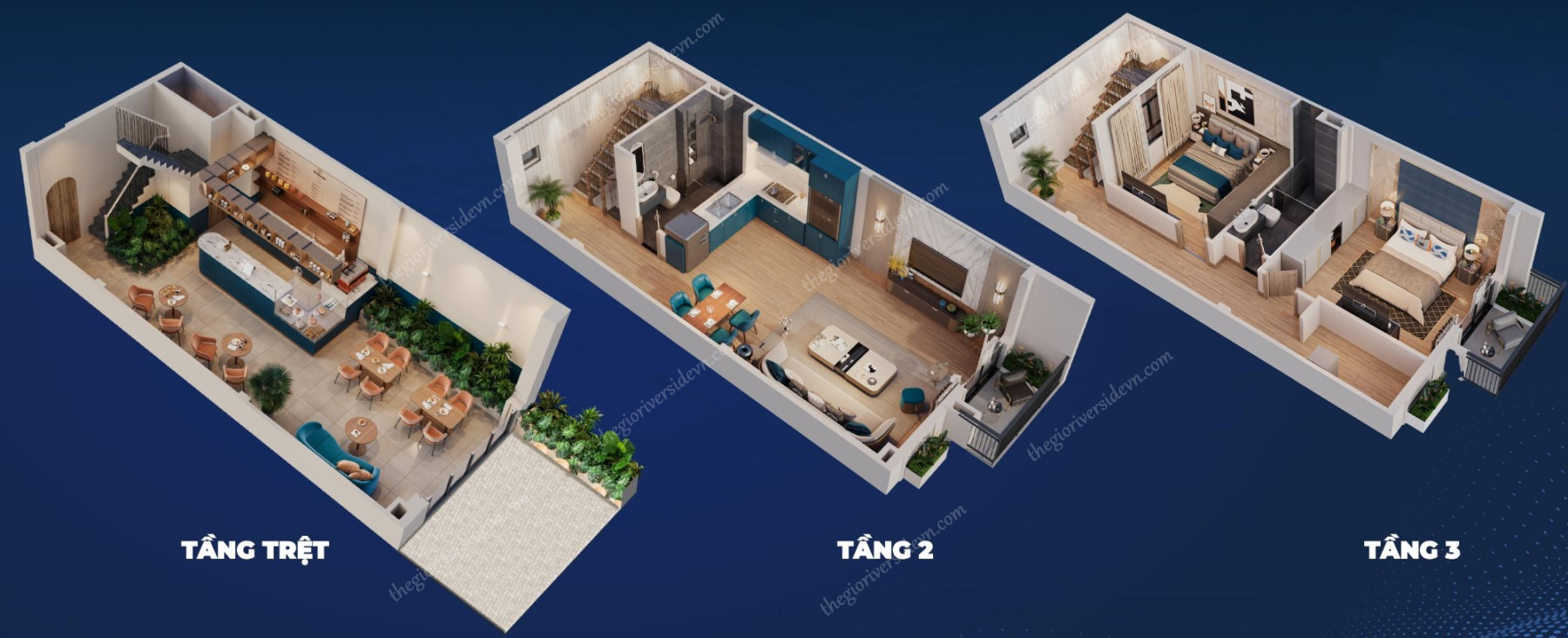 Hình ảnh 3d Shophouse Lan Anh Avenue