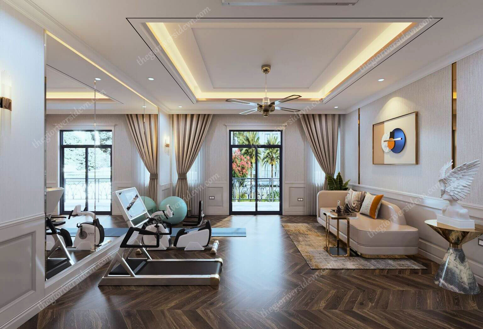 Phòng Gym Và Khu Thư Giãn