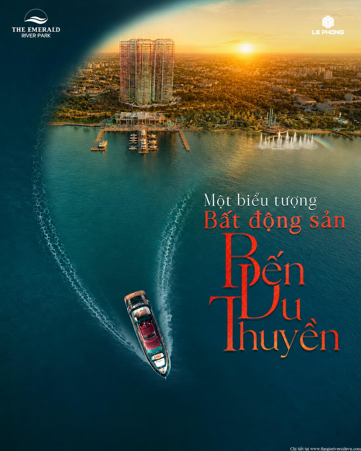 The Emerald River Park, biểu tượng bất động sản với bến du thuyền nổi bật tại thành phố Hồ Chí Minh