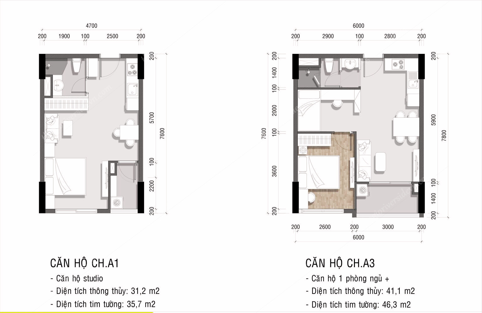 Thiết Kế Căn Hộ Ava Center 01pn Và Studio
