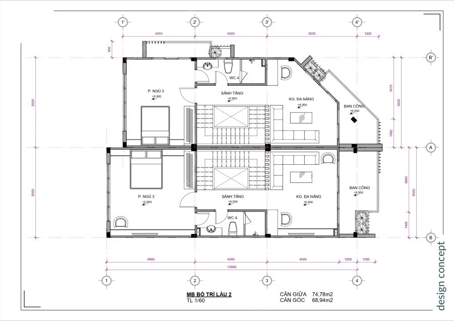 Thiết Kế Nhà Phố Golden Town 5x13 (3)