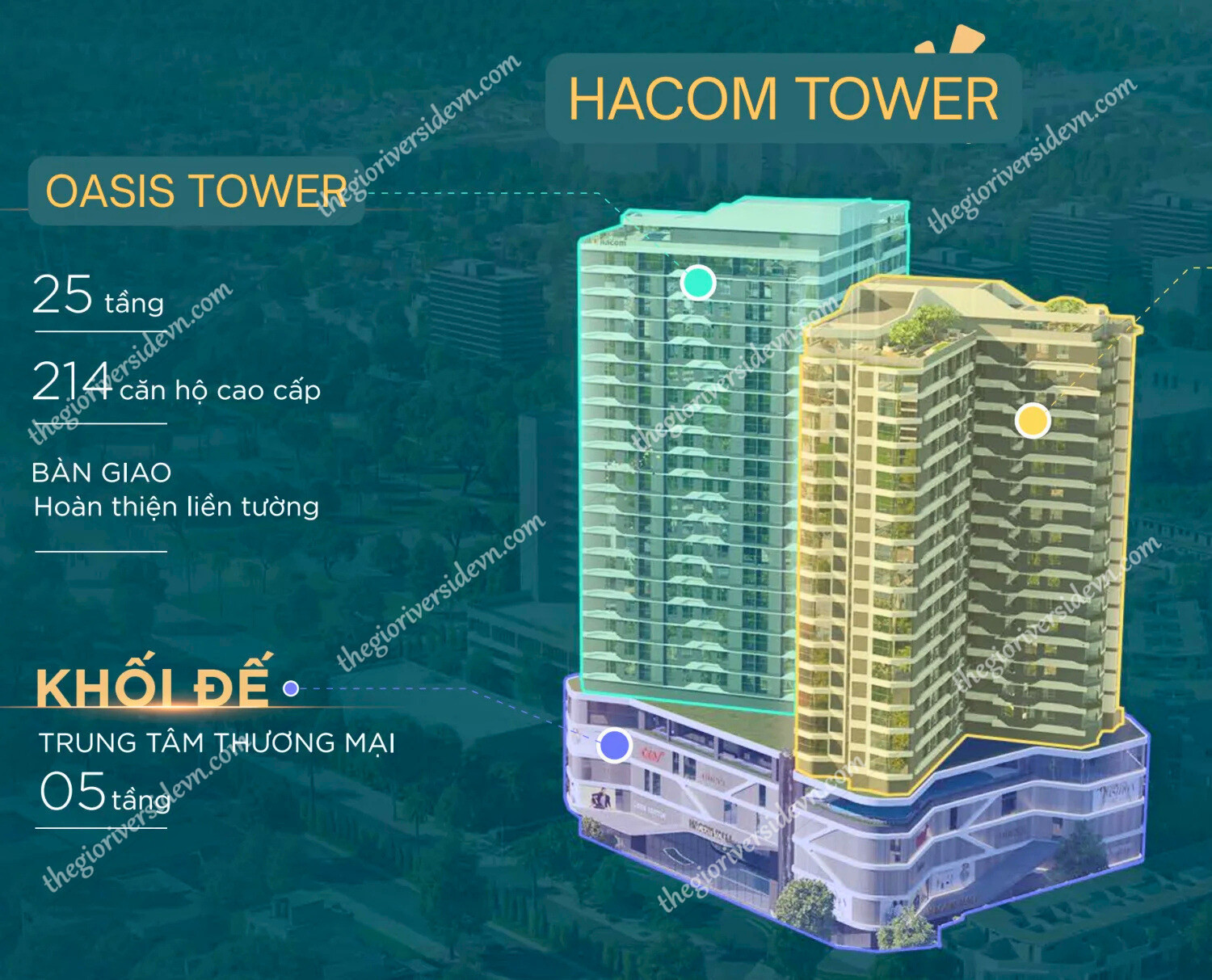Tòa Oasis Tower_hacom Tower