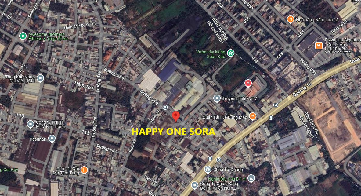 Vị Trí Happy One Sora