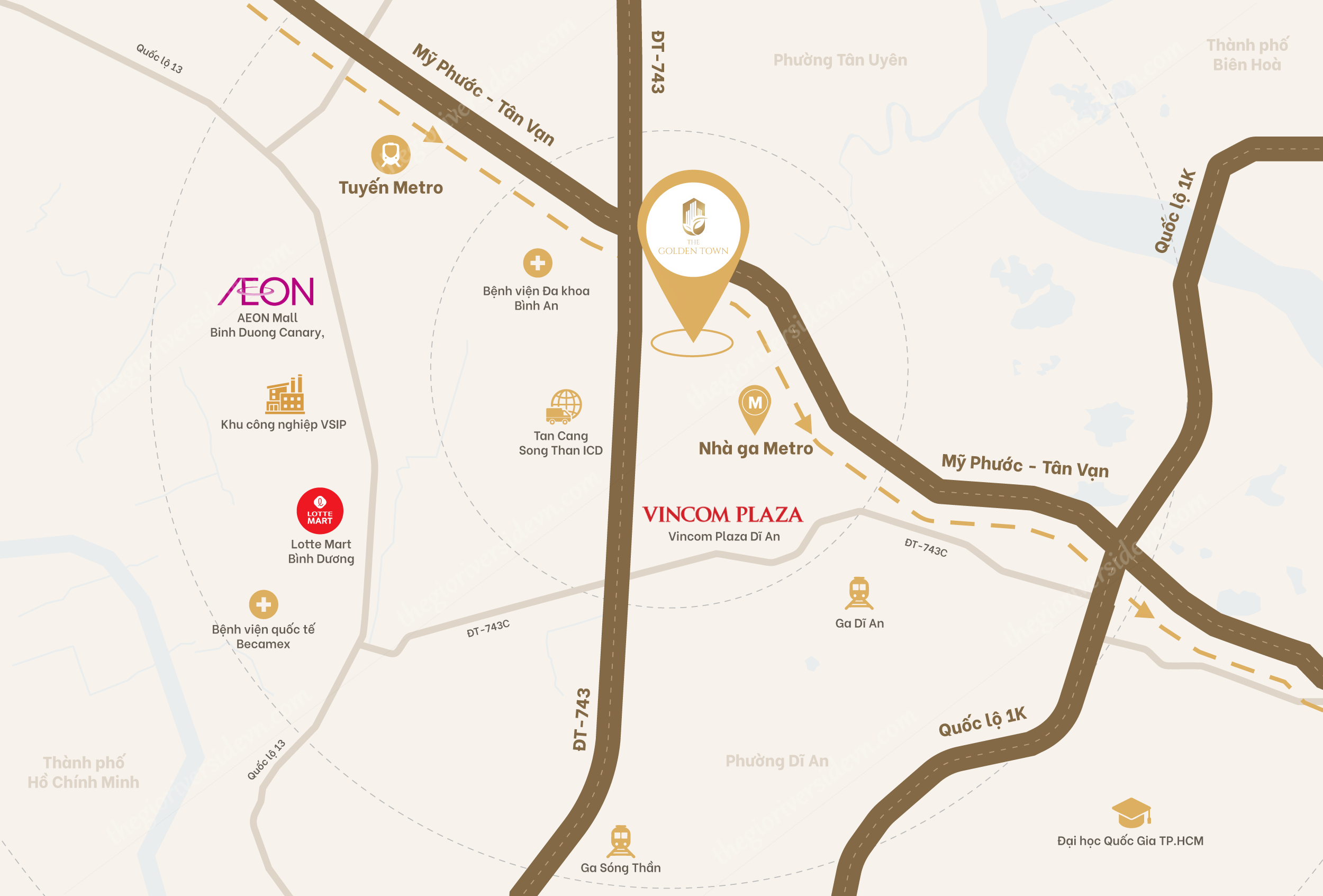 Vị Trí Golden Town