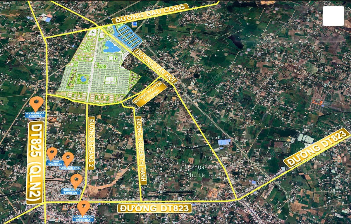 Vị Trí Vinhomes Green City Long An